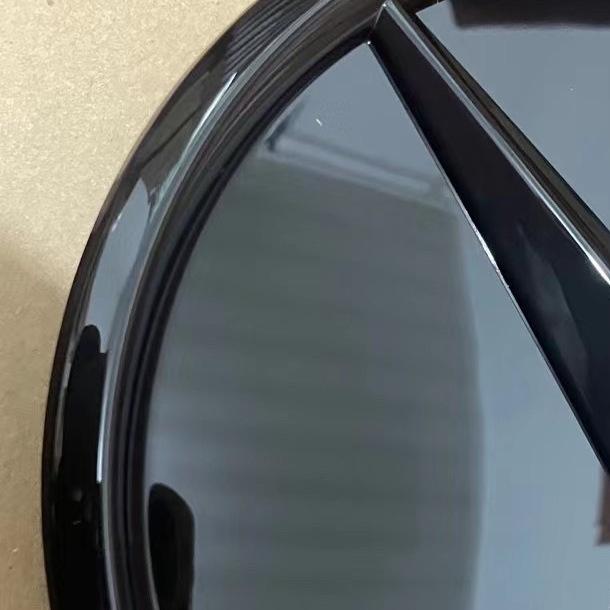 CQN1 Car Stickers For Mercedes Benz 3D Grill Badge Flat Mirror Front Embelm For W205 W212 W213 W204 ML W166 CLA C117 A W176 W177 C W2
