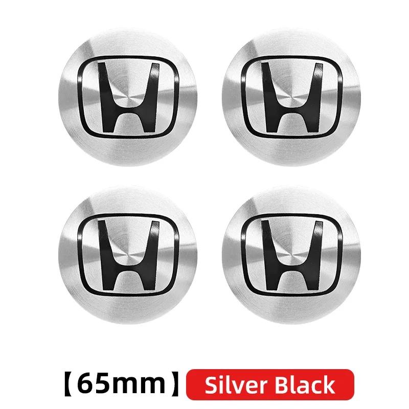 56mm 60mm 65mm Car Wheel Center Hub Cap Rim Cover Stickers For Honda Civic Fit Jazz Accord CRV City Odyssey Passport Pilot Vezel