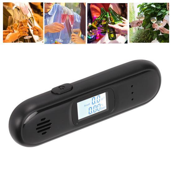 Бесконтактный тестер алкоголя Портативный алкотестер USB перезаряжаемый высокоточный датчик для личного профессионального использования