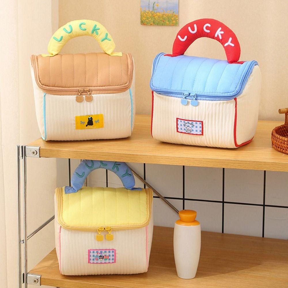 House-shaped Makeup Bag Large Capacity Skincare Storage Bag Creative Travel Washbag  Home