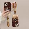 Smudge Coffee Bear Doll Suitable for Apple 16PRO Dual Stand Mobile Phone Case 15/14 Silicone Anti-fall 13 Niche