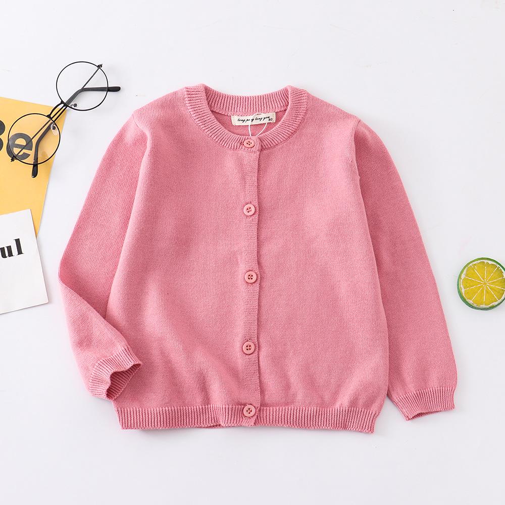 Baby Clothes Boys Cardigan Soft Cotton White Black Gray Light Blue Toddler Girls Sweaters Kids Cardigans