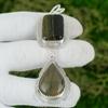 Pear Polychrome Jasper Gemstone Mother Bezel New Pendant Jewelry Sterling Silver