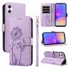 For Samsung Galaxy A06 5G/Galaxy A06 4G Leather Wallet Case with Strap Dandelion Imprint Phone Stand Cover