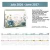 Thick Paper Annual Calendar Daily Schedule Portable Standing Desktop Calendar July 2026-June 2027 Self Discipline Check