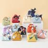 5Pcs Leather Gift Bag Wedding Favors Candy Box Eid Mubarak Portable Candy Gift Small Box Basket Jewelry Packaging Bags