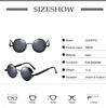 2024 Steampunk Style Round Sunglasses - Classic Retro for Men & Women, Trendy Internet Celebrity Fashion.