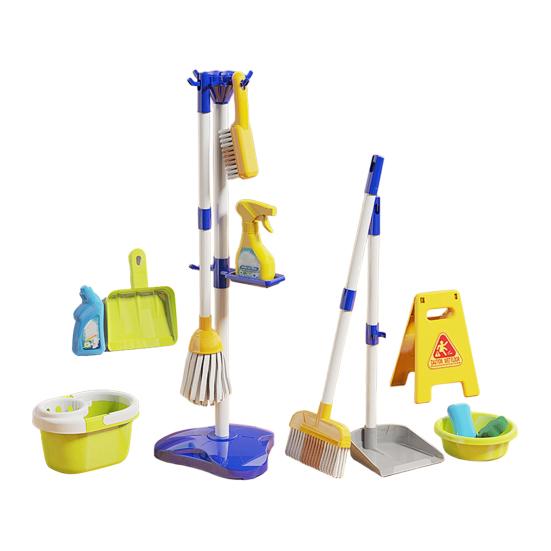 Набор для уборки для малышей Детская игрушка для уборки Включает щетку-пыльник швабру губку веник совок тряпку набор для ролевых игр в домашнюю работу для мальчиков девочек 2-5 лет