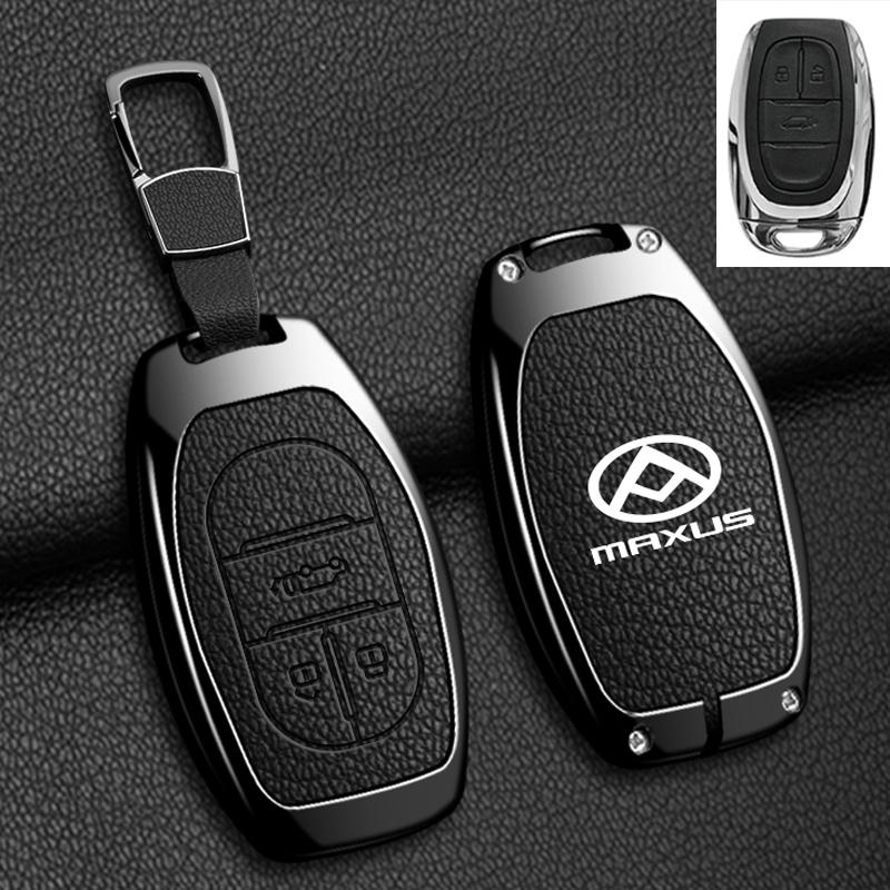 Zinc Alloy Leather Car Key Case Cover For Maxus G50 Plus D60 G10 G20 RV V90 T60 T70 EUNIQ5 Auto Key Shell Keychain Accessories