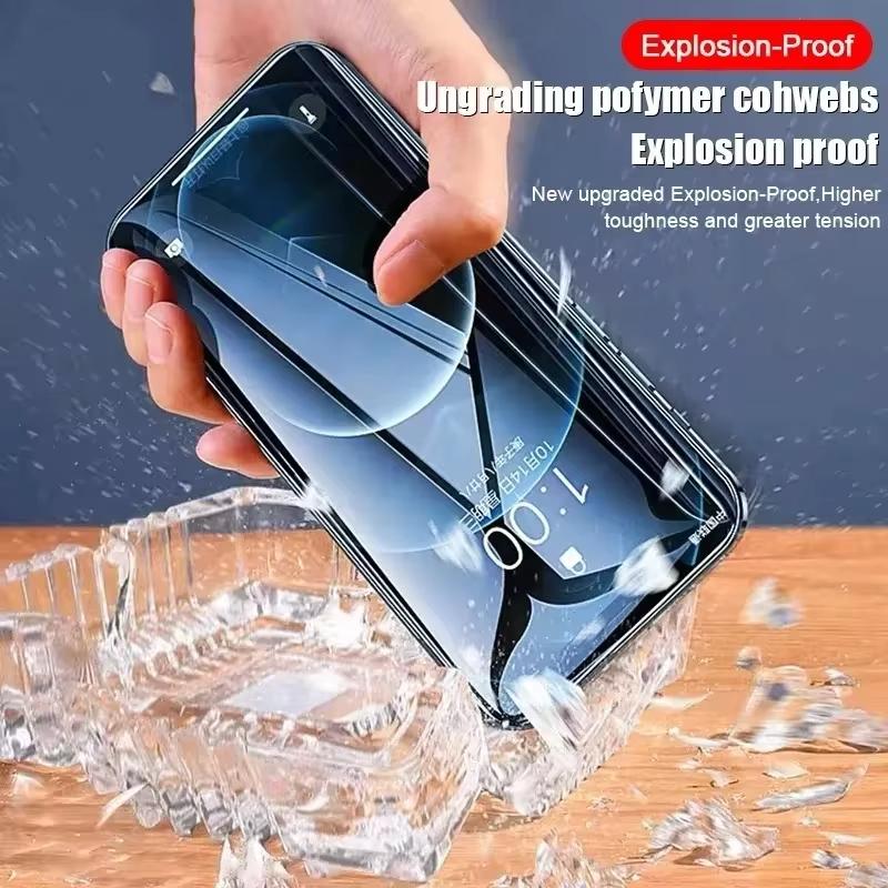 Мягкая гидрогелевая пленка, 4 шт., для iphone 17 pro max 16 15 13 14 12 11 air 16e, защитные пленки для экрана для iphone 7 8 plus 13 12 mini xs xr x