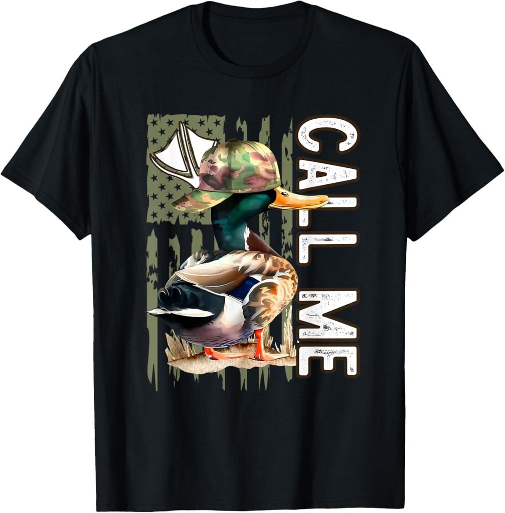 Call Me Mallard Duck Hunter Hunting Season Cute Duck Hunting T-Shirt