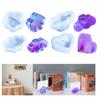 Flower Clouds Love Business Card Holder Mold Label Clip Silicone Epoxy Resin Mold Jewelry Making Tool Handmade Crafts