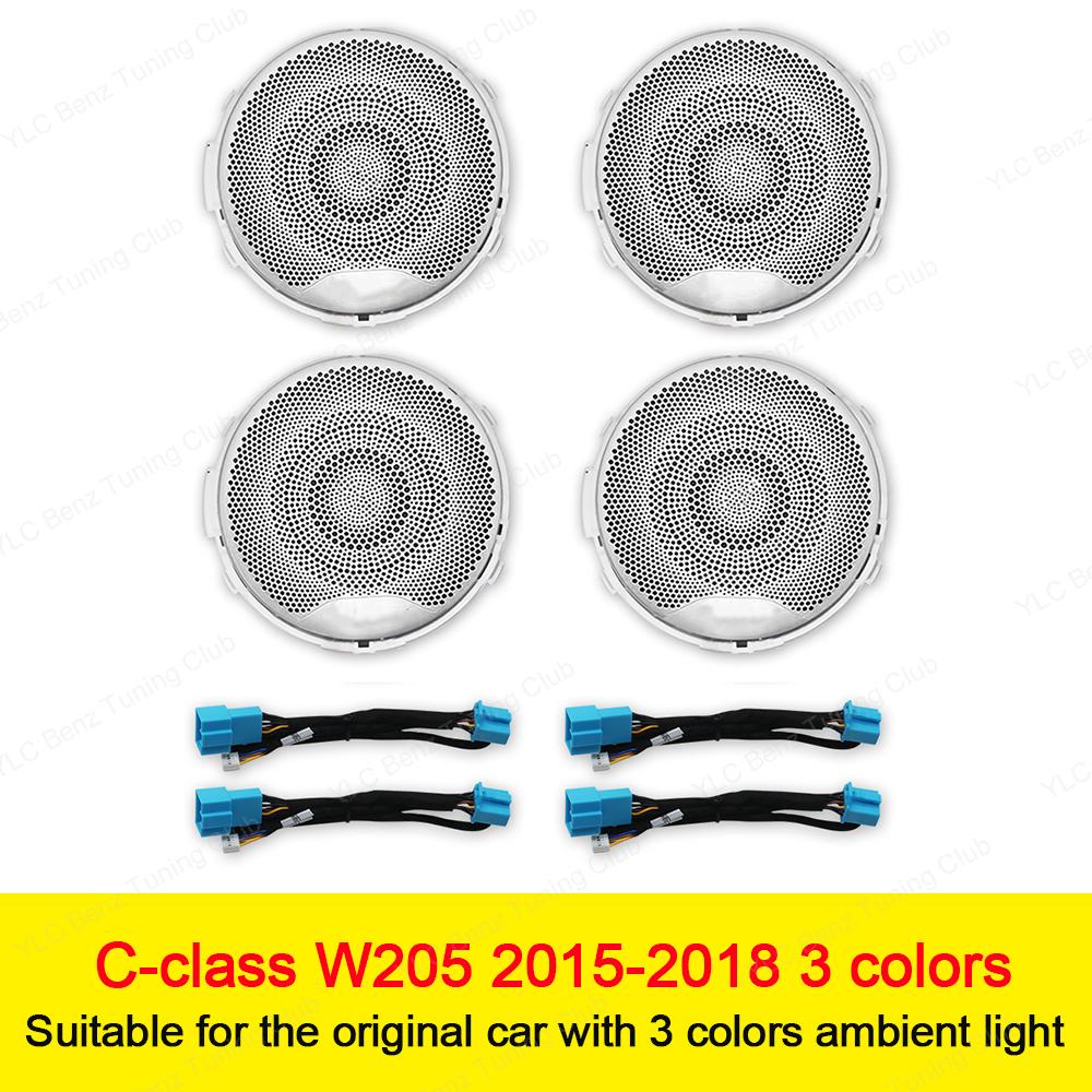 Светодиодная подсветка для Mercedes Benz W205 X253 W213 W238 C/GLC/E-класс Купе Автомобильная дверь Светящаяся крышка динамика Декор Окружающее освещение BA3