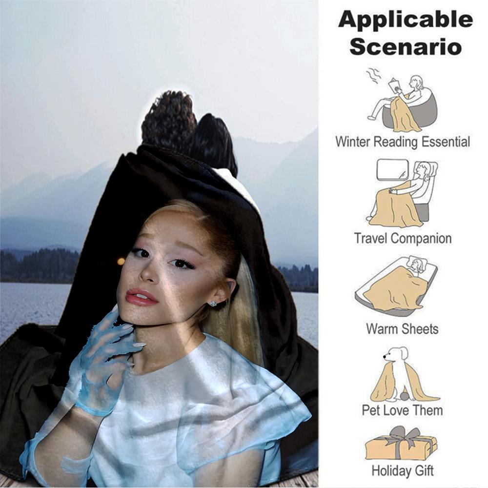 Nighttime Beauty Blanket Soft Throw Blanket For Home Bedroom Bed Sofa Travel Office Solid Christmas Blanket