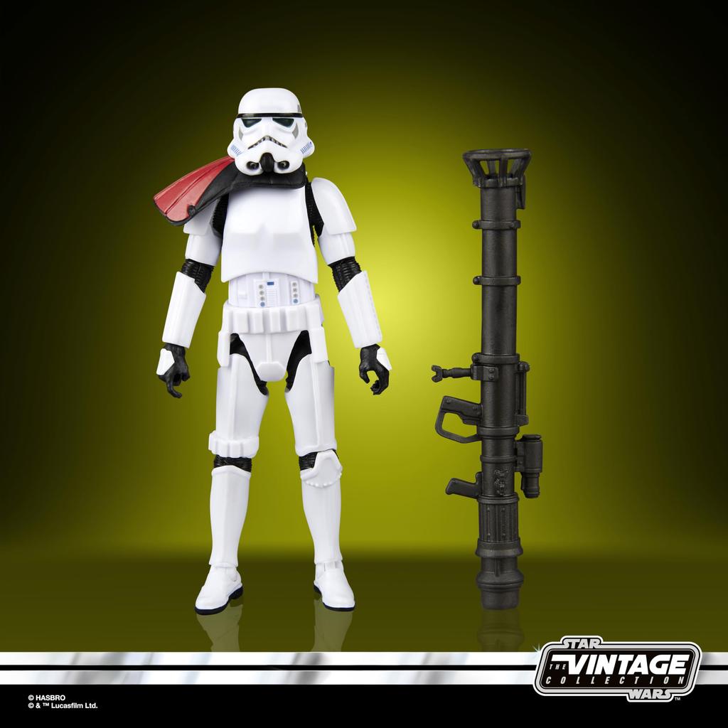 Hasbro Коллекция Звездные Войны Винтаж Штурмовик с Ракетной Установкой, Звездные Войны Джедай: Фигурка коллекционная 'Выживший' Премиум 9.5 см G0917, Оригинальная