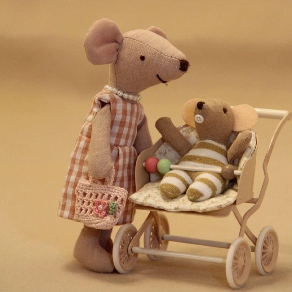 Искусственная детская игрушечная модель 1:12 Кукольный домик Миниатюрная сцена Новая детская коляска
