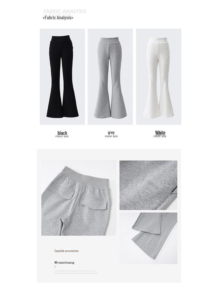 Women's 2024 Winter High-Waist Slim Fit Velvet Sweatpants