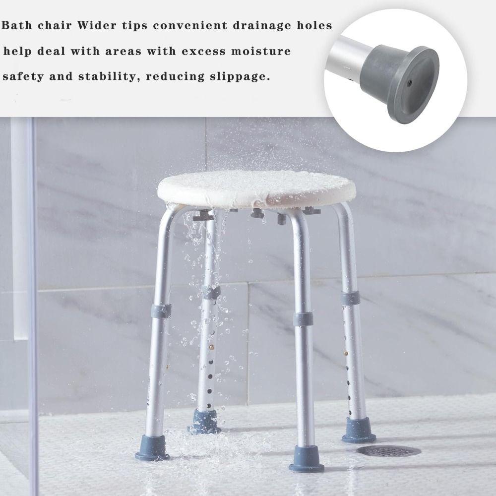 28,6 ММ Сменные колпачки Ножки Резина Чехол для ножек душевого стула Новые нескользящие наконечники Сиденья для ванны Табуреты