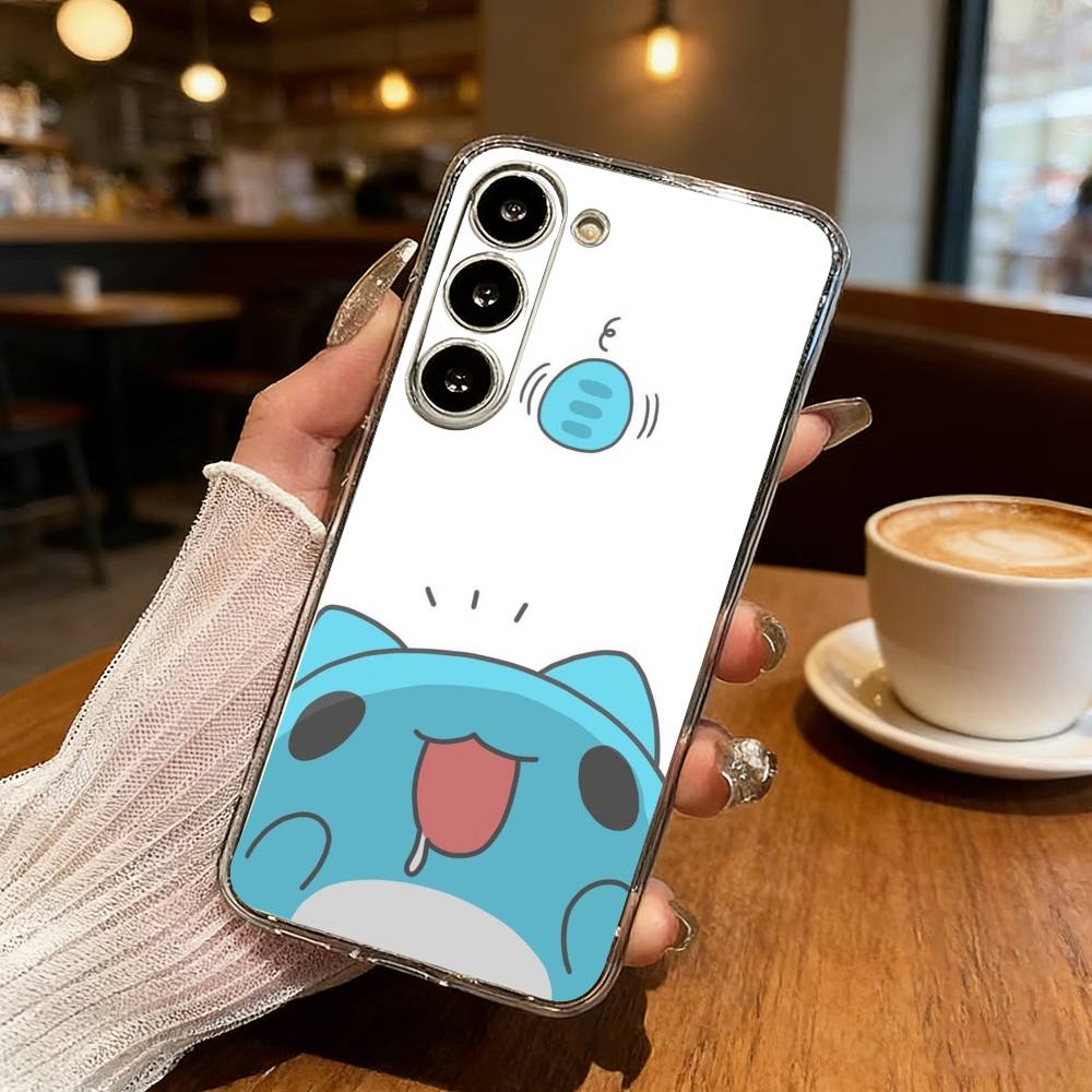 Cute B-Bugcat C-Capoo Phone Case For Samsung S25,S24,S21,S22,S23,S30,Ultra,S20,Plus,Fe,Lite Transparent Cover