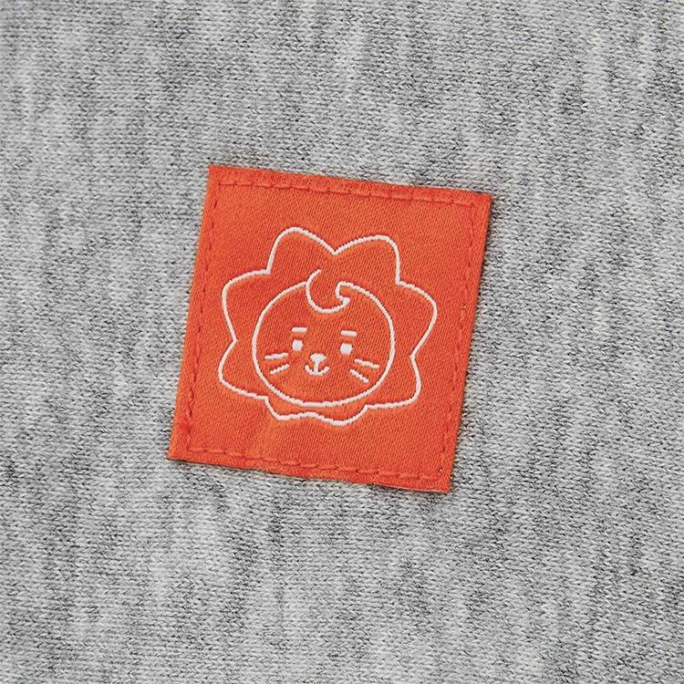 Uniqlo Худи с принтом животных и букв Мультяшное Худи Унисекс Серое 435441-03