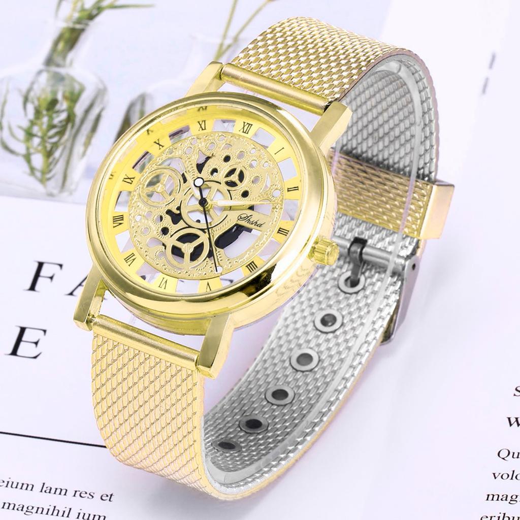 Мужские роскошные кварцевые часы в стиле милитари из нержавеющей стали с пластиковым циферблатом и циферблатом 