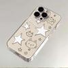 Чехол с мультяшным котиком Line Little Star для iPhone 13/14/15/16/XS/ProMax - Милый прозрачный дизайн