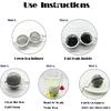 Cat Tea Infuser, 2 Pcs Cute Tea Diffuser Stainless Steel Mesh Loose Leaf Tea Infusers Tea Ball Strainers with Cat Pendants (Black&Orange Cats)