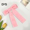 Ribbon Bowknot Decor Hair Pin Anti-slip Hair Clip Headband Scrunchy Ponytail Holder Women Girl Decorative Hair Accessory