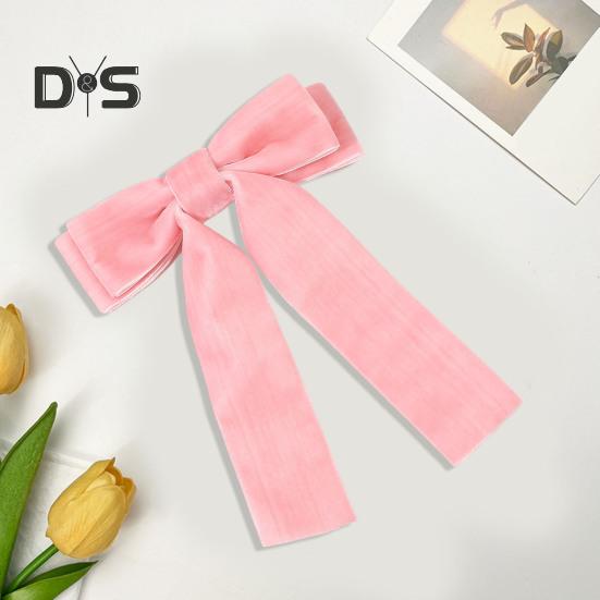 Ribbon Bowknot Decor Hair Pin Anti-slip Hair Clip Headband Scrunchy Ponytail Holder Women Girl Decorative Hair Accessory