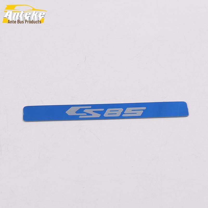 19 CS85 Rear Guard Plate Sequin & Trunk Tailgate Protection Pedal - Stainless Steel Car Sticker Decoration