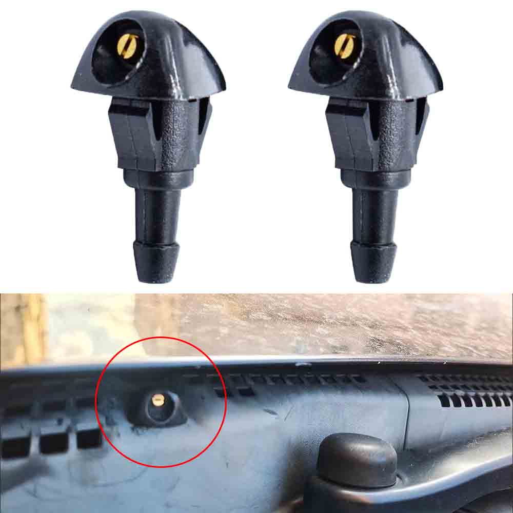 Car Front Windscreen Spray Type Washer Nozzles Jet For Honda Civic Fit Jazz Cr-V Accord Prelude Shuttle Acura TSX