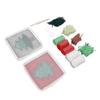 Latch Hook Kit Cute Christmas Tree Pattern DIY Crochet Cup Mat Soft Comfortable Colorful Latch Hook