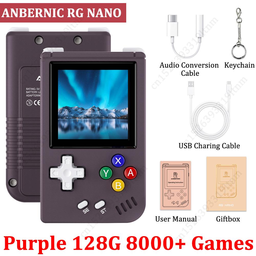 Anbernic Rg Nano Rg35xx Ретро игровая консоль Linux Система Ips Экран Портативный портативный игровой плеер Мини-консоль Подарок для ребенка