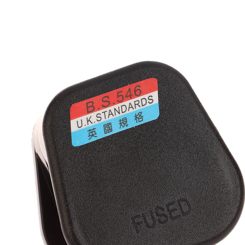 Uk Standards British Mains Square Pin Plug 3 Pin 13A Plugs Grounded 230V 3Pin Fused Adaptor Power Cable Connector Wire Converter