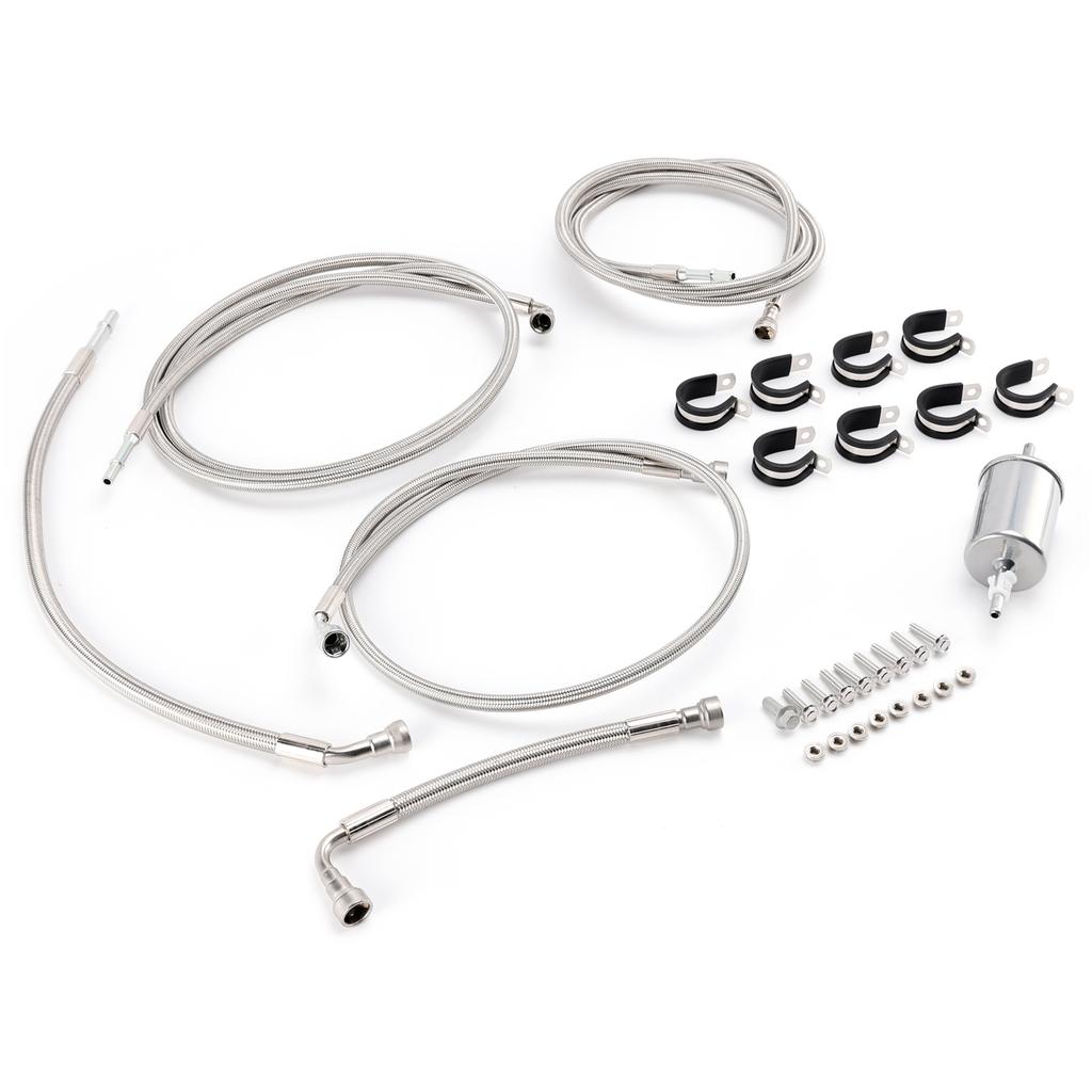 Stainless Steel Braided Fuel Line Kit 819823 For Tahoe Suburban 1500 2002-2004