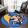 Powerpuff Girls Chair Mat Round Carpet - Home Decor, Sofa Rug, Office Mat, Gift for All Rooms0496b