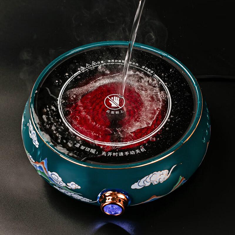 Hand-Painted Glass Tea Brewing & Steaming Pot Set