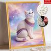 Набор 5D Жемчуг Дизайн Жемчужный Кот DIY Эмаль Арт для Гостиной Спальни Настенное Украшение Ручная Работа Подарок