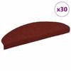 VidaXL Self-adhesive Stair Mats 30 Pieces 65 X 21 X 4 Cm Bordeaux Red Semicircular Large 3365659