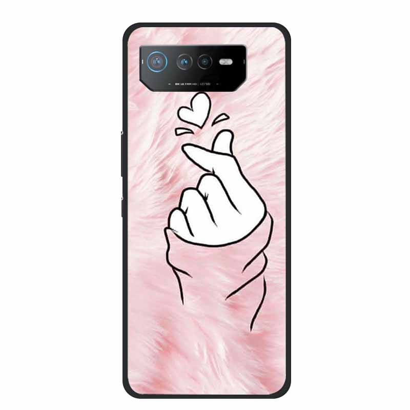 Чехол для телефона Asus ROG Phone 6D Ultimate Задняя крышка Черный ТПУ Силикон Мягкий Чехол Для Asus ROG Phone 6 Pro Чехол Phone6 Pro