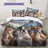 Boxer Pattern Bedding Home Decoration Birthday Gift (1 * duvet cover + 2 * pillowcase, without core)