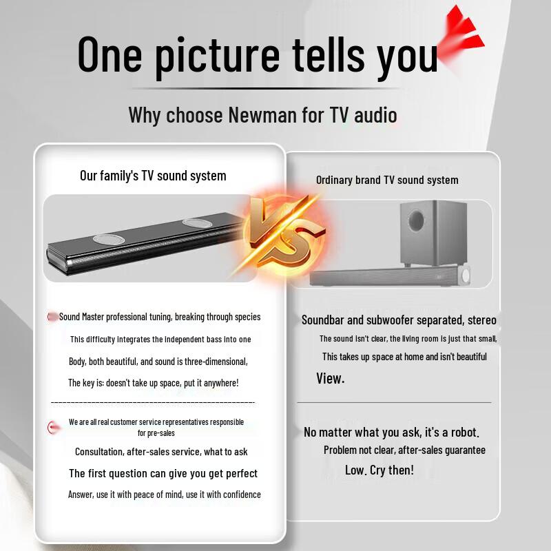 Беспроводной Bluetooth саундбар для домашнего KTV Newmine AK-600pro