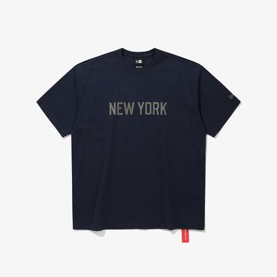 New Era Mlb CoopersTown New York Yankees Футболка с флагом Командный темно-синий 15147545
