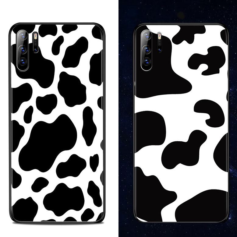 Белый, черный, розовый, корова для Huawei P Smart ZS Plus 2020 2019 P40 P30 P20 Pro Lite E Plus 5G Lite, яркий черный чехол для телефона