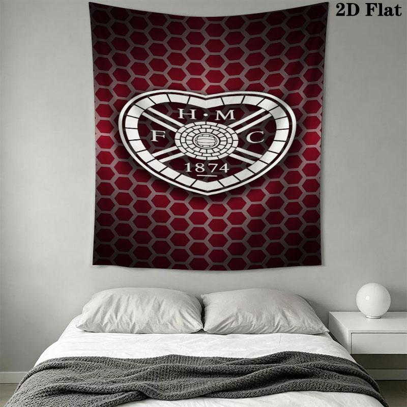 Hearts Heroes Wall Hanging Printed Fabric Blanket Decorative Tapestries for Bedroom Living Room Home Decor