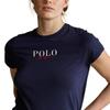 Женская футболка с коротким рукавом и круглым вырезом Polo Ralph Lauren с логотипом