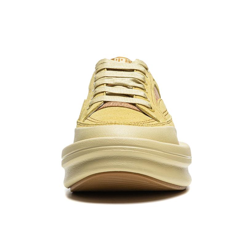 Модные повседневные туфли серии Li Ning Kung Fu, повседневные туфли унисекс, парафиново-желтые AZGU045-3