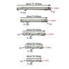 Metals High Hardness Telescopic Universal Transmission Shaft Multi-specification Drive Shaft for SCX10 AXIAL 1/10 1/12 1/16 RC