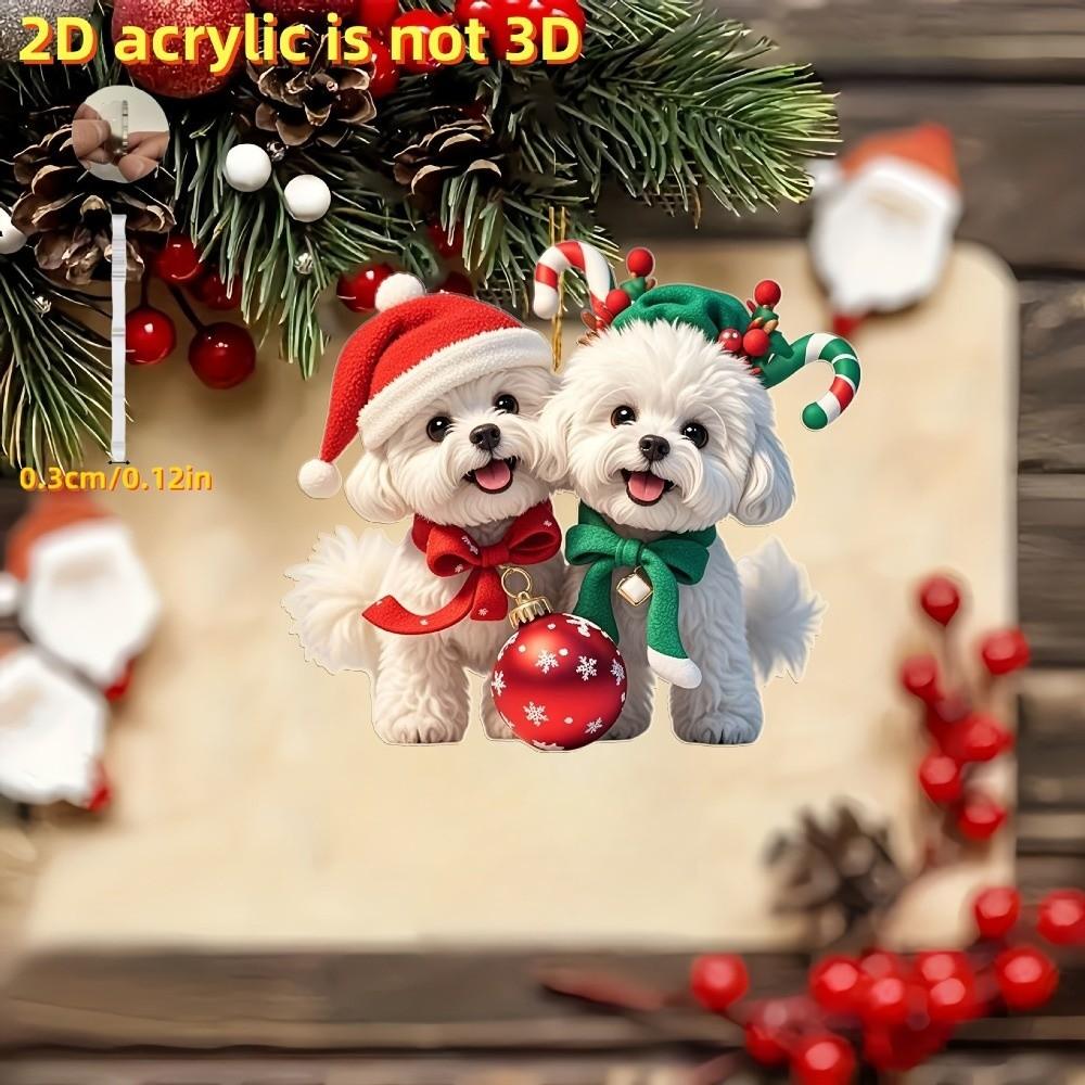 Exquisite Craftsmanship Acrylic Animal Pendants 2D Flat Design 2D Animal Pendants for Gift Giving