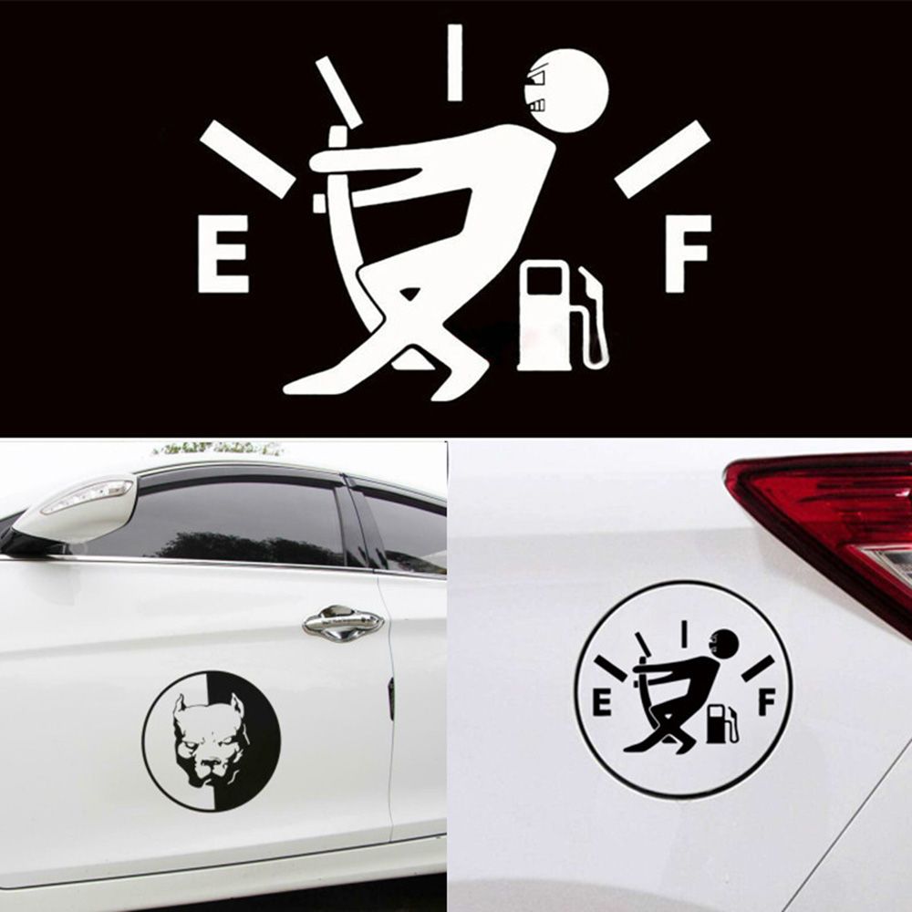 Full Hella Flush Reflective Car Sticker Car Sticker Funny Pull Fuel Tank Cover Pointer 1 Pcs